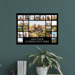 Create Your Own 22 Photo Collage Poster