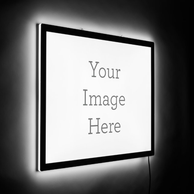 Custom Illuminated Sign, Back and Edgelighting, 23" x 18" (Angle)