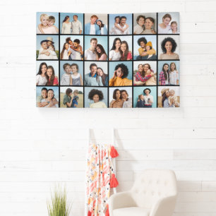 Create Your Own 24 Photo Collage Banner