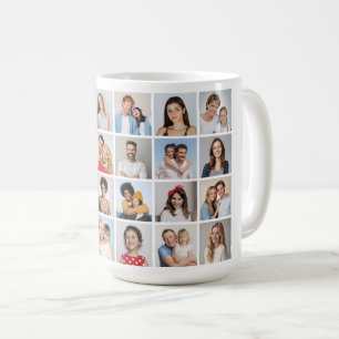 Create Your Own 24 Photo Collage Coffee Mug
