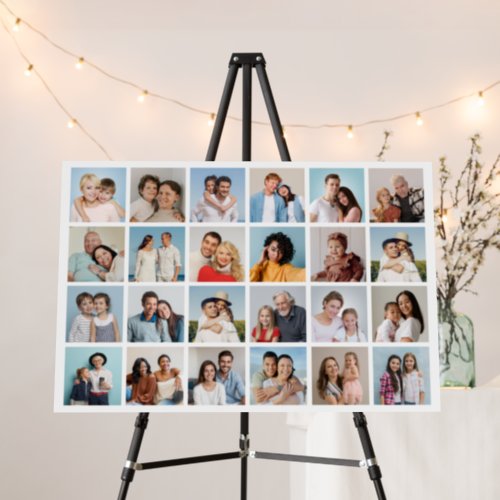 Create Your Own 24 Photo Collage Editable Color Foam Board