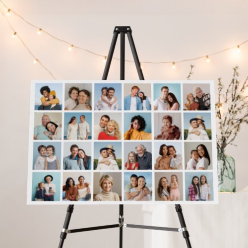 Create Your Own 24 Photo Collage Editable Color Foam Board