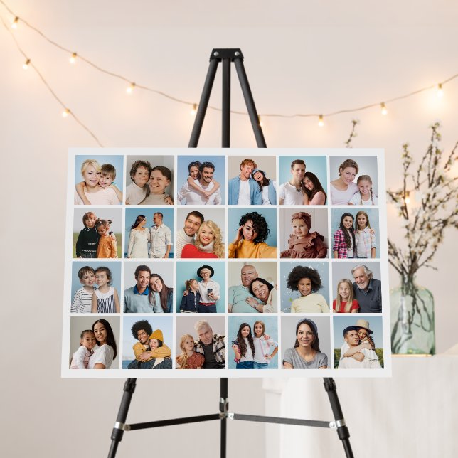 Create Your Own 24 Photo Collage Foam Board (In Situ (Stand))
