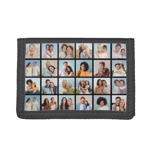 Create Your Own 24 Photo Collage Trifold Wallet