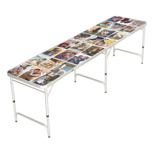 Create your Own 24 Vertical Portrait Photo Collage Beer Pong Table