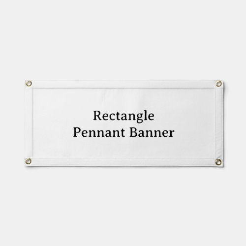 Create Your Own 24" x 10.5" Rectangle Banner Pennant