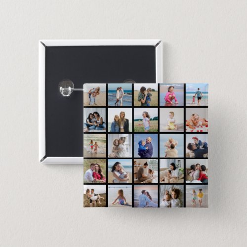 Create Your Own 25 Photo Collage Button