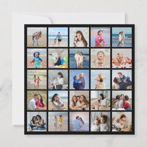 Create Your Own 25 Photo Collage Card