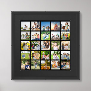 Create Your Own 25 Photo Collage Editable Framed Art