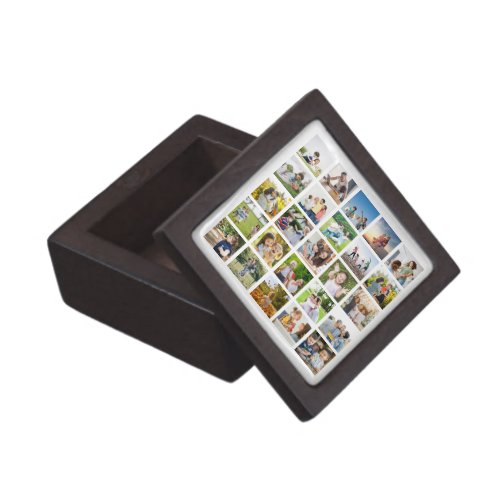 Create Your Own 25 Photo Collage Editable Gift Box