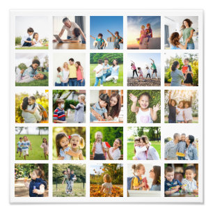 Create Your Own 25 Photo Collage Editable Print
