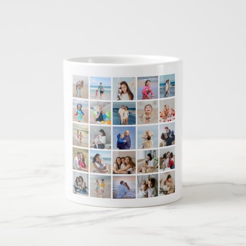 Create Your Own 25 Photo Collage Giant Coffee Mug
