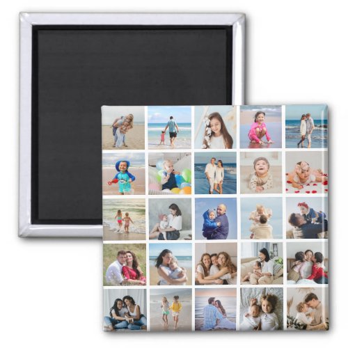 Create Your Own 25 Photo Collage Magnet