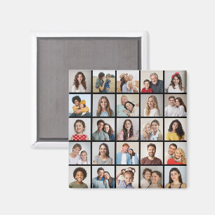 Create Your Own 25 Photo Collage Magnet