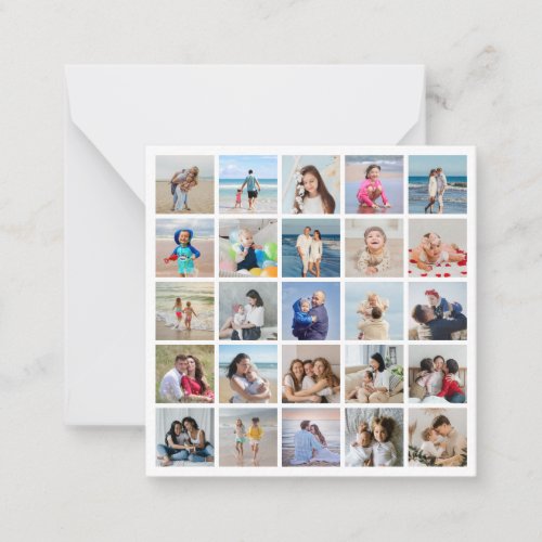 Create Your Own 25 Photo Collage Note Card