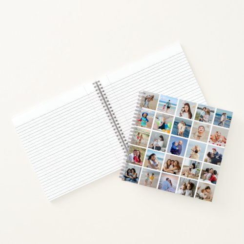 Create Your Own 25 Photo Collage Notebook