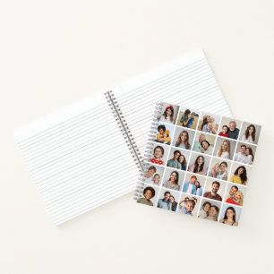 Create Your Own 25 Photo Collage Notebook