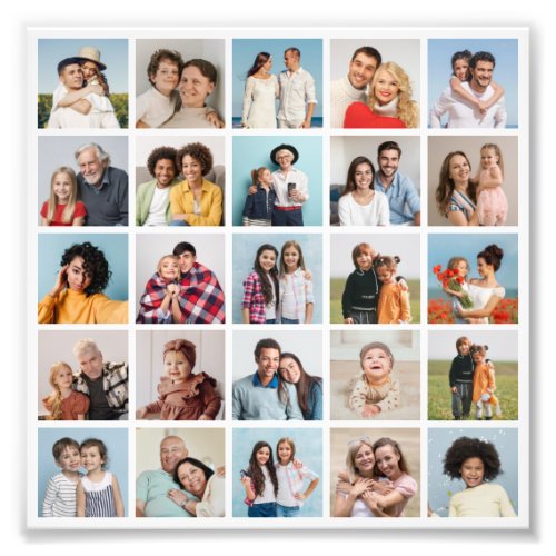 Create Your Own 25 Photo Collage Photo Enlargement