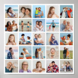 Create Your Own 25 Photo Collage Poster<br><div class="desc">Create your own 25 Photo Collage for Christmas, Birthdays, Weddings, Anniversaries, Graduations, Father's Day, Mother's Day or any other Special Occasion, with our easy-to-use design tool. Add your favorite photos of friends, family, vacations, hobbies and pets and you'll have a stunning, one-of-a-kind photo collage. Our custom photo collage is perfect...</div>