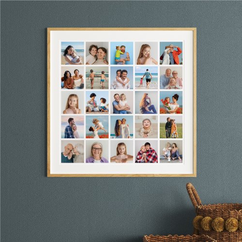 Create Your Own 25 Photo Collage Poster