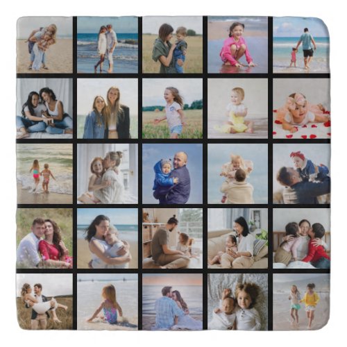 Create Your Own 25 Photo Collage Trivet