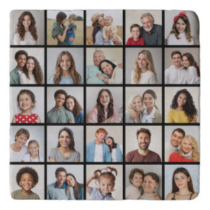 Create Your Own 25 Photo Collage Trivet
