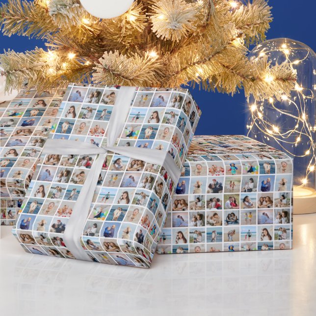 Create Your Own 25 Photo Collage  Wrapping Paper (Holidays)