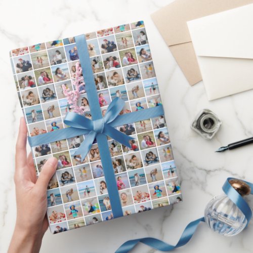 Create Your Own 25 Photo Collage Wrapping Paper