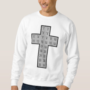 Create your own 26 photo collage Christian cross Sweatshirt