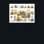 Create Your Own 27 Photo Collage Canvas Print<br><div class="desc">Create your own personalized photo collage poster featuring 27 of your favorite pictures.</div>