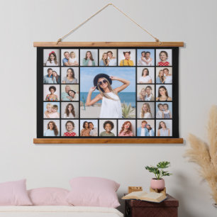 Create Your Own 27 Photo Collage Hanging Tapestry