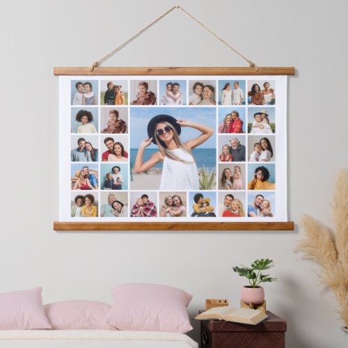 Create Your Own 27 Photo Collage Hanging Tapestry