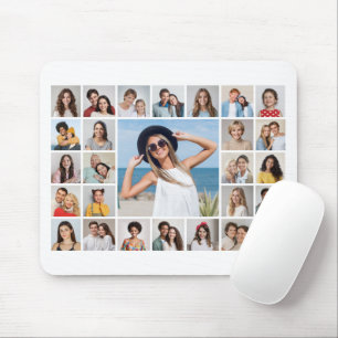 Create Your Own 27 Photo Collage Mouse Pad