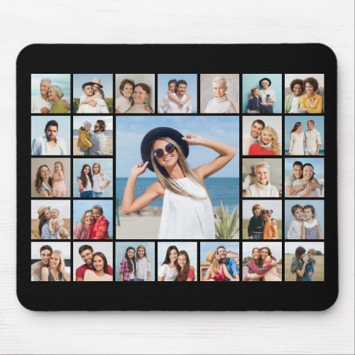 Create Your Own 27 Photo Collage Mouse Pad