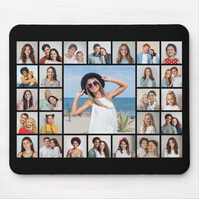 Create Your Own 27 Photo Collage Mouse Pad (Front)