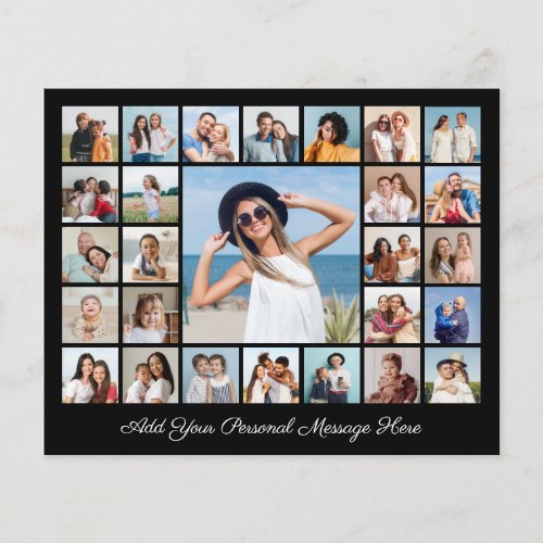 Create Your Own 27 Photo Collage Paper SheetCard