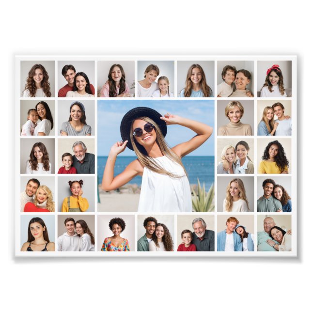 Create Your Own 27 Photo Collage Photo Enlargement (Front)