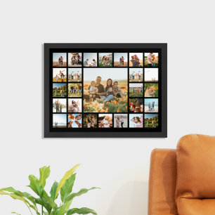 Create Your Own 27 Photo Collage Poster