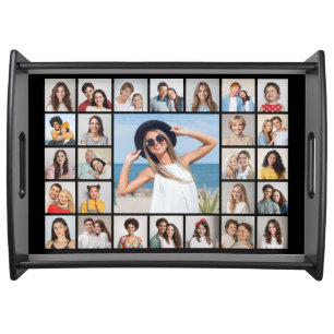 Create Your Own 27 Photo Collage Serving Tray