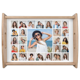 Create Your Own 27 Photo Collage Serving Tray
