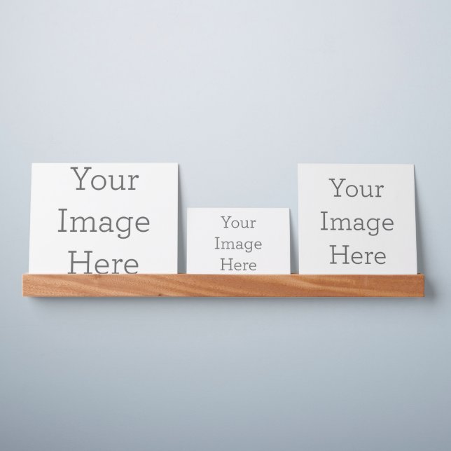 Custom 27" Ledge, 8"x10" 5"x7" & 8"x8" Prints Photo Ledge with Prints (Wall)