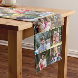 Create Your Own 28 Family Photo Collage Home Decor Short Table Runner<br><div class="desc">Create your own custom, personalized, room home kitchen dining area decor, handmade in the USA, 100% cotton, 28 family photos collage on luxe elegant faux gold background table runner. To customize, simply add 28 of your favorite family / couple / kids / baby / pets / wedding / travel photos....</div>