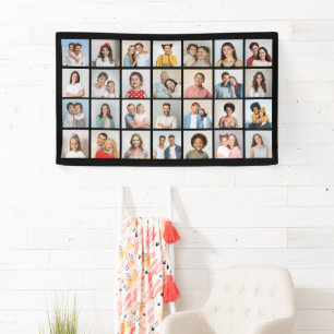 Create Your Own 28 Photo Collage Banner