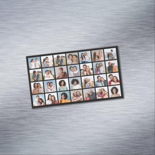 Create Your Own 28 Photo Collage Business Card Magnet