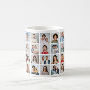 Create Your Own 28 Photo Collage Coffee Mug