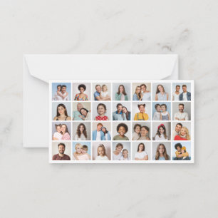 Create Your Own 28 Photo Collage  Note Card