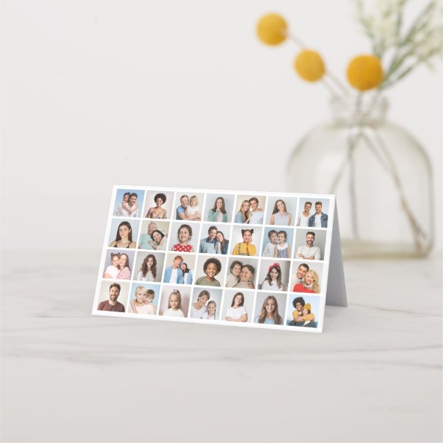 Create Your Own 28 Photo Collage Pack of 25 Appointment Card (Front)