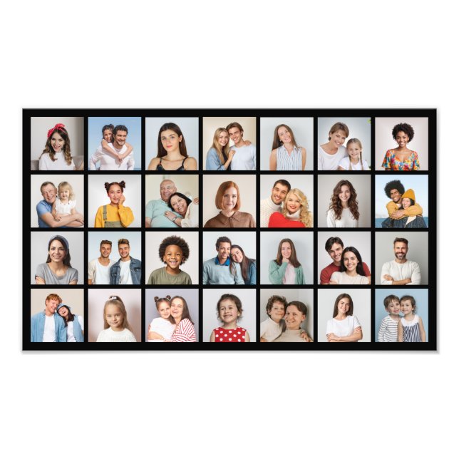 Create Your Own 28 Photo Collage Photo Enlargement (Front)