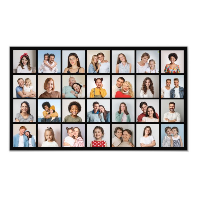 Create Your Own 28 Photo Collage Photo Enlargement Print (Front)
