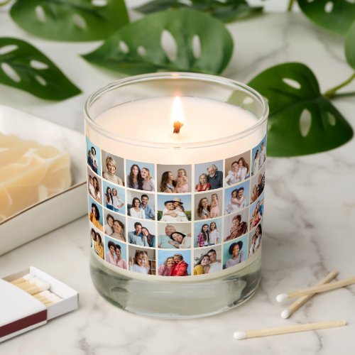 Create Your Own 28 Photo Collage Scented Candle